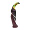 Small Wood Toucan Figure Coastal Beach House Decor Decoration
